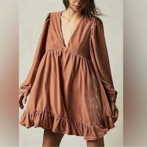 NWT Velour Estella Free People Dress